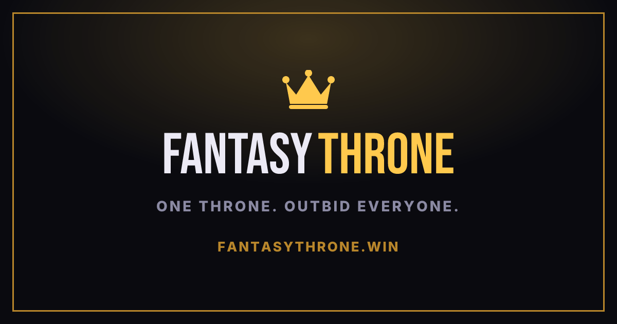 I built a website where fantasy football players pay real money for literally nothing. logo